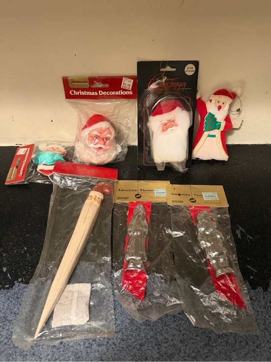 Other - Vintage Santa Ornaments Lot